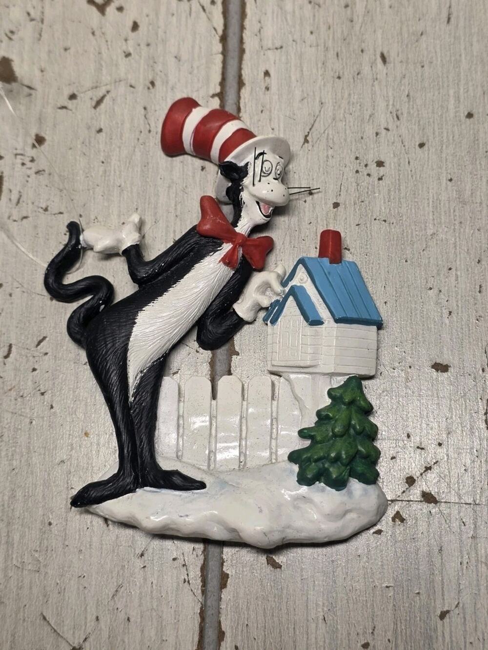 Cat in the Hat Movie Dr Seuss Christmas Ornament Tree Snow Festive Holiday